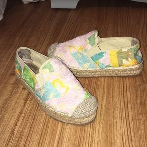 Steve Madden Multicolored Platform Espadrilles